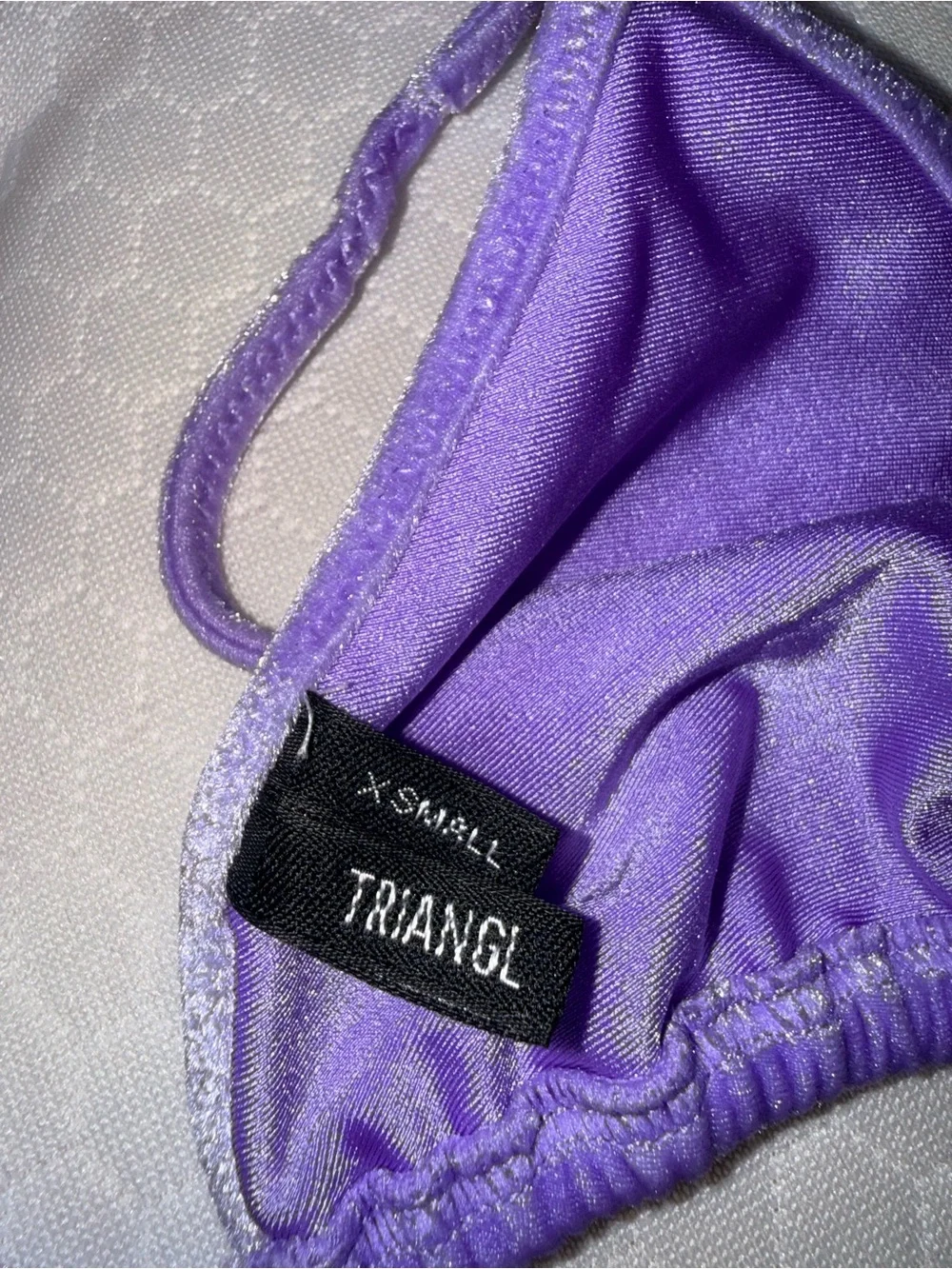 Triangl bikini purple velvet - vinca top size xs